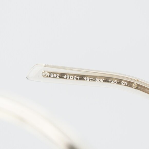 Prada Women Sunglasses Silver Brown Gradient Round PRB52S 1BC80K NEW AUTHENTIC - Picture 11 of 13